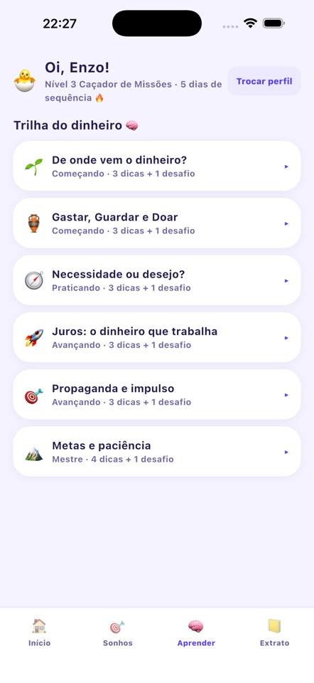 Trilha do dinheiro